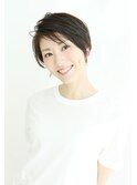オリーブアッシュの大人かわいい小顔ショート4 By Yamaki Ayako