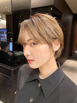 サラ 天神大名店(SARA) 丸みショート×美髪カラー / SARA@若林