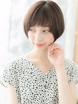 モッズヘア 越谷(mod's hair)&nbsp;大人かわいいくすみカラー前下がりショートc5越谷20代30代40代