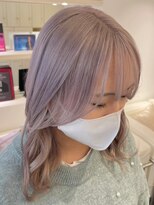 ベレーザ 渋谷(BELEZA)&nbsp;ba2105透明感ミルクティーバニラベージュハイトーンカラーウルフ