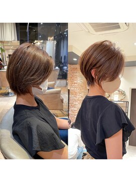 バンプ ギンザ(BUMP GINZA) ひし形くびれショートボブ×透明感カラー【ERIKA】