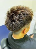 ダウンパーマ×フェード