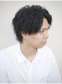 ツイストスパイラルパーマ ウルフ メンズカット