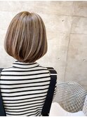 ハイライト白髪ぼかし