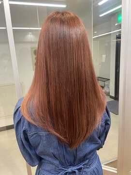 テーラ 南流山店(TELA) ブリーチなしピンクブラウンカラー