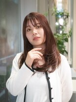 ビュートリアム 梅田(BEAUTRIUM)&nbsp;レイヤーカット/顔まわりレイヤー/レイヤー/ピンクカラー