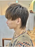 刈り上げツーブロックウルフマッシュショートカジュアルメンズ