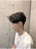 フェザーパーマ センターパート ダウンパーマ