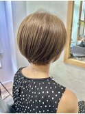 白髪ぼかし脱白髪染め髪質改善似合わせショートボブ40代50代60代