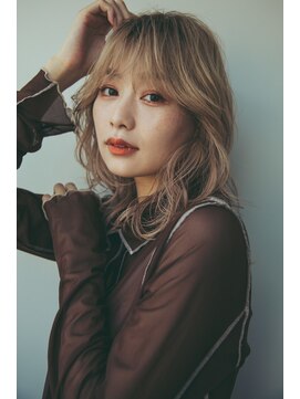 ルス 立川(LUZ) 【LUZ立川】ミディアムレイヤー+ミルクティベージュ★New Open