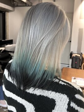 エインアンリー 明治神宮前(AIN.ANLY.) ◯アクセントカラーインナーカラーブルーアンブレカラー大人女子