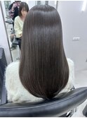 髪質改善縮毛矯正×グレージュカラー7Lv