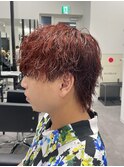 ルビーレッドスパイラルマッシュウルフ