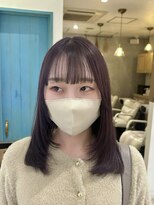 《maya》1ブリーチラベンダーアッシュ＊ミディアムレイヤー