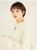 ミディアムヘア/ショコラベージュ/ボブルフ/新宿駅