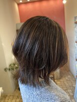 ブランシェ ヘアデザイン(BLANCHE hair design)&nbsp;地毛ハイライト☆くびれミディアム