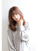 透明感を出したゆるふわパーマ♪