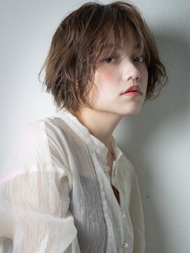 カバーヘア ブリス 戸田公園西口店(COVER HAIR bliss) 細めハイライト伸ばしかけひし形小顔ショートu戸田公園20代30代