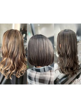 “mill hair”で気になる白髪もしっかりカバー♪髪のダメージを最小限に抑えて,艶のある美髪へと導きます◎