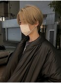 センターパート×ハイトーン