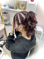リアン 八幡筋店(lien)&nbsp;コーンロウポニーテール