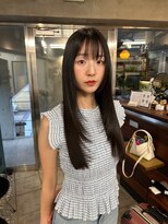 ギフトサニーサイド(gift sunny side)&nbsp;ぱらっとレイヤー黒髪ロング
