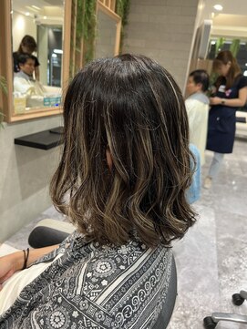 イメージア あざみ野店(IMAGE A) ハイライトミディアムボブ@30代40代50代