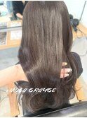 透明感カラー モカグレージュ ブリーチなし【肥田亜沙美】