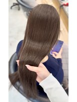 エンター 天神店(ENTER)&nbsp;レイヤーカット ブラウンカラー　透明感カラー　ブリーチなし