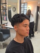 ラピス 名古屋駅前店(Lapis)&nbsp;ラルフカール/オールバックパーマ/スキンフェード