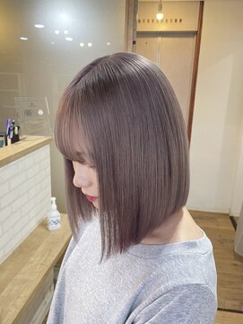 ラピス 新宿(Lapis) 【Lapis新宿】ラベンダーグレー/ハイトーンボブ