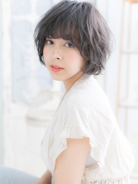 モッズヘア 越谷(mod's hair) エアリー毛先で遊ぶ★黒髪アッシュの大人ボブa越谷20代30代40代