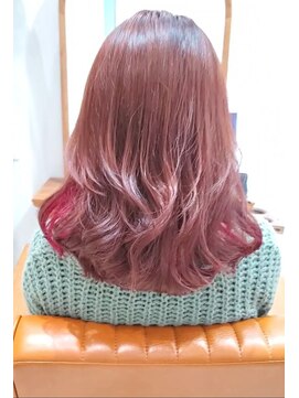 アイル(I'll) 【Hair Make I`ll 奈良】バルーンレイヤー×インナーピンク