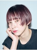 favorite garden ピンクベージュのショートボブ
