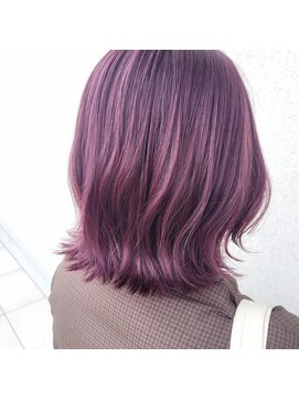 ゴットラトゥール(GOTTO LATOUR) イメチェン大人可愛いくびれ外ハネ巻き髪ピンクラベンダーカラー