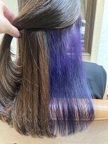 ナルム(naluM)&nbsp;大人可愛いインナーカラー　パープル