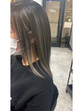 ラフ 難波店(LAFF) #黒髪#ボブルフ#ネビージュ#小顔#ワンレン