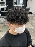【リッジスパイラルパーマ】ツーブロック/刈り上げマッシュ