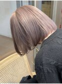 ダブルカラーインナーカラーミルクティーベージュローライト韓国