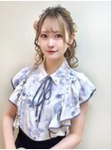 ミディアム // ふわふわハーフアップ