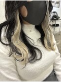 エクステ/インナーカラー/ホワイトブロンド/ベージュ/池袋