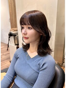 アリスバイアフロート 自由が丘(ALICe by AFLOAT) くびれヘア／おくれ毛カット／アッシュカラー