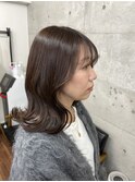 大人くびれセミディ/ミルキーベージュ/艶髪カラー