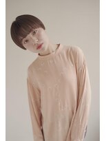 ムク 甲府(muku.)&nbsp;ミディアムヘア/斜めバング/グレージュカラー/甲府駅