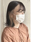 ホワイトベージュイヤリングカラー