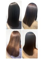 美容室フルール&nbsp;20代30代40代髪質改善ナチュラルボブ艶感ピンクアッシュ