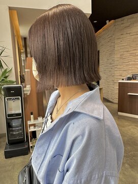 ヘアドレッシング インプローブ 前橋(hair dressing improve) 大人美人/外ハネボブ/くすみカラー/切りっぱなしボブ/20代30代