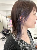 大人インナーカラー×外ハネ