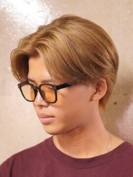 ノーエン(noen) メンズカット/センターパート/ショートカット/ブリーチカラー