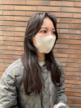 ヴァージ(Verge) レイヤーカット/ウェーブパーマ/前髪/こなれミディ[代官山駅]